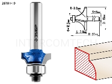 Фреза кромочная калевочная №1 ЗУБР 19x7мм, радиус 3,2мм