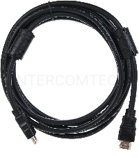 Кабель HDMI-19M --- HDMI-19M ver 2.0+3D/Ethernet,2 фильтра 3m Telecom <TCG200F-3M>