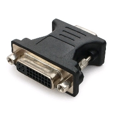 Переходник Cablexpert VGA-DVI, 15M/25F, черный, пакет (A-VGAM-DVIF-01)