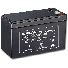 Батарея  CROWN CBT-12-9.2 (12V 9.2Ah) F2 срок службы 5 лет