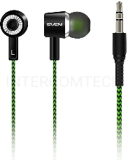 Наушники вкладыши SVEN E-107 Black-Green