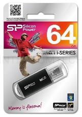 Флеш Диск Silicon Power USB Drive 64Gb Ultima II SP064GBUF2M01V1K {USB2.0, Black}