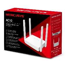 Роутер беспроводной Mercusys AC10 AC1200 10/100BASE-TX белый