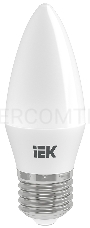Лампа светодиодная LED 9Вт 230В 4000К E27 свеча | LLE-C35-9-230-40-E27 | IEK