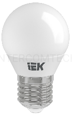 Лампа Iek LLE-G45-9-230-30-E27 светодиодная ECO G45 шар 9Вт 230В 3000К E27