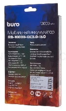 Мобильный аккумулятор Buro RB-10000-QC3.0-I&O Li-Pol 10000mAh 3A+1.5A темно-серый 2xUSB