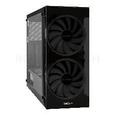 Корпус Miditower ExeGate i3 MATRIX-PPX800 (ATX, БП 800PPX 14см, 2*USB+1*USB3.0, HD аудио, черный, 2 вент. 18см с RGB подсветкой, пылевые фильтры, передняя и боковая панели - закаленное стекло)