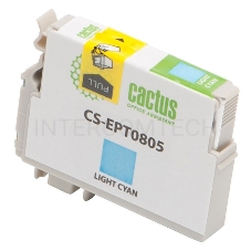 Картридж струйный Cactus CS-EPT0805 светло-голубой для Epson Stylus Photo P50 (11,4ml)