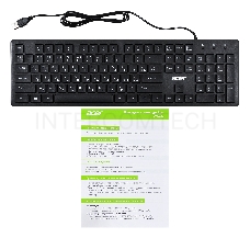 Клавиатура Acer OKW020 черный slim