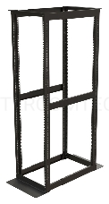 Стойка открытая 19 Hyperline ORK2A, серверная, 32U, 1625х550х1250 мм (ВхШхГ), глубина 800 мм, двухрамная, цвет: чёрный