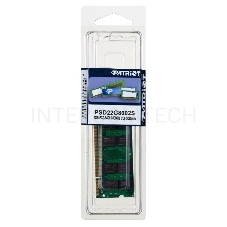 Модуль памяти Patriot SO-DIMM DDR2 2Gb 800MHz Patriot PSD22G8002S RTL PC2-6400 CL6 SO-DIMM 200-pin 1.8В
