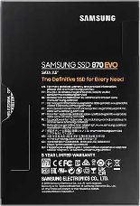 Накопитель SSD Samsung 250GB 870 EVO, V-NAND 3-bit MLC, MGX, 2.5 SATA 6Gb/s, R560/W530, IOPs 98000/88000