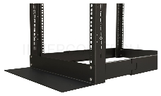 Стойка открытая 19 Hyperline ORK2A, серверная, 32U, 1625х550х1250 мм (ВхШхГ), глубина 800 мм, двухрамная, цвет: чёрный