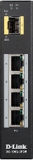 Коммутатор D-Link DIS-100G-5PSW/A1A Промышленный неуправляемый коммутатор с 4 портами 10/100/1000Base-T, 1 портом 1000Base-X SFP, функцией энергосбере