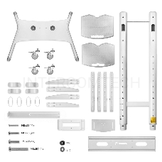 Стойка для телевизора с кронштейном ONKRON TS1881 50-86, мобильная, белая