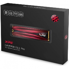 Накопитель SSD M.2 ADATA 256Gb XPG S11 Pro <AGAMMIXS11P-256GT-C> (PCI-E 3.0 x4, up to 3500/1200Mbs, 290000 IOPs, 3D TLC, NVMe 1.3, 22x80mm, радиатор)