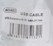 Кабель AM/AF USB2.0 10м Aopen удлинитель активный(с усилителем) USB2.0-repeater, ACU823-10M