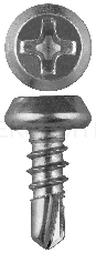Зубр Саморезы со сверлом, оцинкованные, по листовому металлу до 2мм, п/цилиндр, PH2, 3,8x11мм, ТФ1, 1000шт 4-300151-38-11
