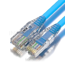 Патч-корд GCR 1.5m LSZH UTP кат.5e, синий, коннектор ABS, 24 AWG, ethernet high speed 1 Гбит/с, RJ45, T568B, GCR-52629