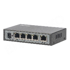 Сетевой коммутатор FE-104POE-S 5 портов 10/100 Мбит/с (IEEE802.3u 100BaseTX) из них 4 c поддержкой PoE (IEEE802.3at) до 15,4Вт на порт (HI POE), Сумма