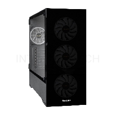 Корпус Miditower ExeGate i3 MAX-PPX800 (eATX, БП 800PPX 14см, 2*USB+1*USB3.0, HD аудио, черный, 4 вент. 12см с RGB подсветкой, контроллер + ПДУ, ARGB MB кабель, пылевые фильтры, передняя и боковая панели - закаленное стекло)