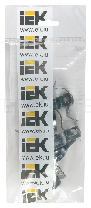 Скоба IEK CMAT11-25-010 двухлапковый 25мм оцинкованная сталь белый (упак.:10шт)