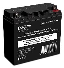 Батарея ExeGate EP234540RUS HR 12-18/EXG12180 (12V 18Ah), клеммы под болт М5