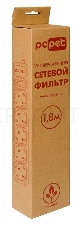 Сетевой фильтр PC Pet AP01006-1.8-BK 1.8м (5 розеток) черный