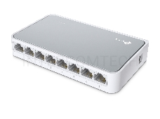 Коммутатор TP-Link SOHO   TL-SF1008D Коммутатор 8-port 10/100M mini Desktop Switch, 8 10/100M RJ45 ports, Plastic case