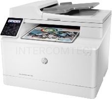 МФУ лазерный HP Color LaserJet Pro M183fw (7KW56A), (цветной, A4, принте/копир/сканер/факс, 600dpi, 16ppm, 256+128Mb, ADF35, WiFi, Lan, USB)