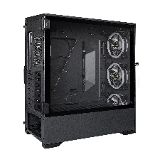 Корпус Miditower ExeGate i3 MAX-PPX800 (eATX, БП 800PPX 14см, 2*USB+1*USB3.0, HD аудио, черный, 4 вент. 12см с RGB подсветкой, контроллер + ПДУ, ARGB MB кабель, пылевые фильтры, передняя и боковая панели - закаленное стекло)