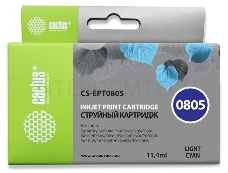 Картридж струйный Cactus CS-EPT0805 светло-голубой для Epson Stylus Photo P50 (11,4ml)