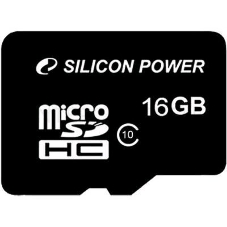 Флеш карта microSD 16Gb Class10 Silicon Power SP016GBSTH010V10