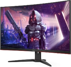 Монитор AOC 31.5 16:9 2560х1440(WQHD) VA, Curved, nonGLARE, 300cd/m2, H178°/V178°, 3000:1, 80M:1, 16.7M, 1ms, VGA, 2xHDMI, DP, Height adj, Pivot, Tilt, Swivel, 3Y, Black