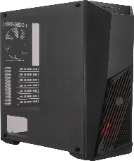 Корпус без БП Cooler Master MasterBox K501L, 1xUSB3.0, 1xUSB2.0, 1x120 Fan,  1x120 Red Led Fan, w/o PSU, Black, ATX