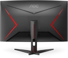 Монитор AOC 31.5 16:9 2560х1440(WQHD) VA, Curved, nonGLARE, 300cd/m2, H178°/V178°, 3000:1, 80M:1, 16.7M, 1ms, VGA, 2xHDMI, DP, Height adj, Pivot, Tilt, Swivel, 3Y, Black