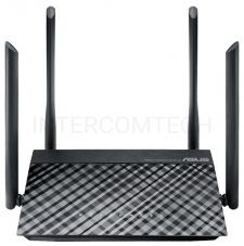 Маршрутизатор беспроводной Asus RT-AC1200 10/100BASE-TX черный (Dual Band)