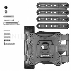 Кронштейн ONKRON M4 BLACK / 32-55 макс. 400*400, 2 колена, наклон -5º+8º, поворот 180º макс, от стены 55-500мм, черный