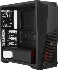 Корпус без БП Cooler Master MasterBox K501L, 1xUSB3.0, 1xUSB2.0, 1x120 Fan,  1x120 Red Led Fan, w/o PSU, Black, ATX