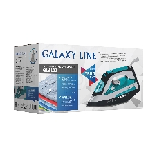 Утюг GALAXY GL 6123 Мощность (Вт): 2200; Покрытие рабочей поверхности: керамическое; подача пара; вертикальное отпаривание