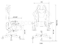 Кресло игровое Бюрократ VIKING KNIGHT LT21 FABRIC песочный крестовина металл/пластик