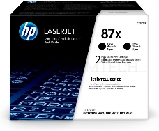 Тонер-картридж двойная упаковка HP 87X (CF287XF/CF287XD) черный для LJ M506/M501/M5272*18 000 стр.)