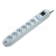 Сетевой фильтр Pilot GL 6 розеток (5 евро + 1 без заземления) 10 м Surge protector Pilot GL 6 outlets (5 euro + 1 without ground) 10A / 2.2kVt, 10m