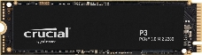 Накопитель Crucial SSD P3, 4000GB, M.2(22x80mm), NVMe, PCIe 3.0 x4, QLC, R/W 3500/3000MB/s, IOPs н.д./н.д., TBW 800, DWPD 0.1 (12 мес.)