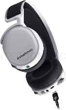 Наушники с микрофоном Steelseries Arctis 7+ белый/черный мониторные Radio оголовье (61461)