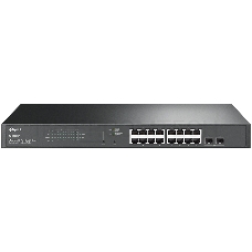 Коммутатор TP-Link TL-SG2218P JetStream Smart с 16 гигабитными портами PoE+ и 2 гигабитными портами SFP