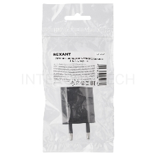 Сетевое зарядное устройство REXANT USB, 5V, 1 A, черное