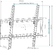 Кронштейн для телевизора Arm Media STEEL-4 черный 22-65 макс.35кг настенный наклон