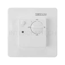 Терморегулятор механический RX-308U (белый) (совместим с Schneider серии Unica) REXANT