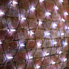 Гирлянда Сеть 2x4м, черный КАУЧУК, 560 LED Белые